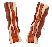 Bluebubble ALL DAY BREAKFAST Crispy Bacon Earrings on Gift Card