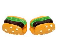 Bluebubble AMERICAN DINER Hot Dog Stud Earrings on Gift Card