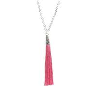 bluebubble Arabian Nights Tassle Fringe Necklace on Gift Card (Persian Princess (Pale Pink), 30)