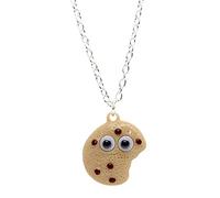 bluebubble BFF Googly Eyes Necklace on Gift Card (Chocolate Chip Cookie)
