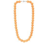 bluebubble BUBBLEGUM BEAD Solid Acrylic Charm Necklace on Gift Card - 27 Colours Available (Apricot Peach, 22)