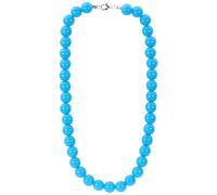 bluebubble BUBBLEGUM BEAD Solid Acrylic Charm Necklace on Gift Card - 27 Colours Available (Electric Blue, 26)