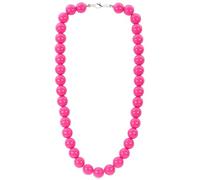 bluebubble BUBBLEGUM BEAD Solid Acrylic Charm Necklace on Gift Card - 27 Colours Available (Hot Pink, 26)