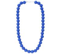 bluebubble BUBBLEGUM BEAD Solid Acrylic Charm Necklace on Gift Card - 27 Colours Available (Royal Blue, 22)