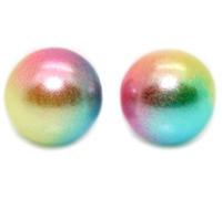 Bluebubble CANDY PEARL 80s Pop Party Round Ball Stud Earrings on Gift Card