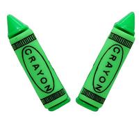 Bluebubble COLOUR MY WORLD Emerald Green Crayon Stud Earrings on Gift Card