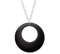 Bluebubble DISCO FEVER 56mm Large Round Neon Hoop Necklace in Gift Bag (Groovy Black)