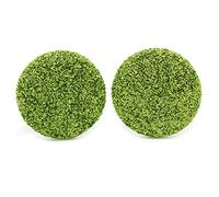 Bluebubble DISCO NIGHTS 20mm Lime Green Glitter Stud Earrings Gift Boxed