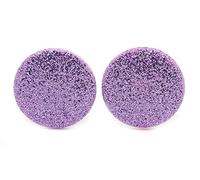 Bluebubble DISCO NIGHTS 20mm Parma Violet Purple Glitter Stud Earrings Gift Boxed