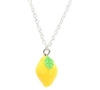 bluebubble FEELIN FRUITY 3D Small Lemon Charm Necklace on Gift Card