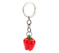 bluebubble FRUIT & VEG Charm Keyring on Gift Card (Red Bell Pepper)