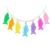 bluebubble FUNKY FISH Rainbow Charm Necklace on Gift Card