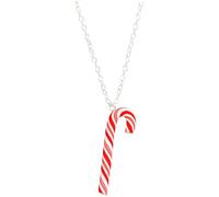 bluebubble MERRY CHRISTMAS Cute Candy Cane Charm Necklace on Gift Card