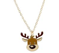 bluebubble MERRY CHRISTMAS Santa Reindeer Necklace on Gift Card
