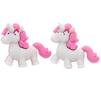 Bluebubble MY BABY UNICORN Pink Unicorn CLIP ON Earrings on Gift Card