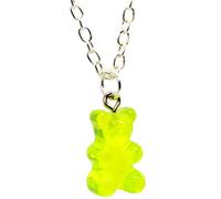bluebubble My Sweet Shop Jelly Green Gummy Bear Necklace on Gift Card