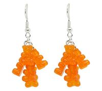 Bluebubble MY SWEET SHOP Jelly Orange Mini Gummy Bear Cluster Earrings on Gift Card