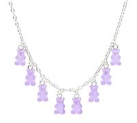 bluebubble My Sweet Shop Jelly Purple Mini Gummy Bear Necklace on Gift Card