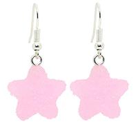 Bluebubble MY SWEET SHOP Sugar Candy Star Earrings on Gift Card (Gummy Pink)