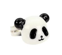 bluebubble PING PONG THE PANDA Silver Ring in Gift Bag