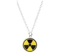 bluebubble RETRO Radioactive Symbol Charm Necklace on Gift Card