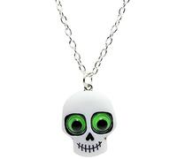bluebubble Trick OR Treat Skeleton Skull Necklace on Gift Card