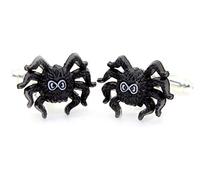 Bluebubble TRICK OR TREAT Spooky Spider Cufflinks in Gift Bag