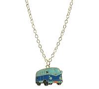 bluebubble VAN LIFE Camper Van Bus Charm Necklace on Gift Card