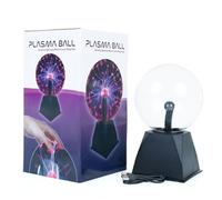 Bluecaps Trading 6-Inch Colorful Plasma Ball Lamp, Three-Color Nebula Lightning Sphere with Touch & Sound Response, Fun Science Toy for Kids, Gift, Home and Party Light