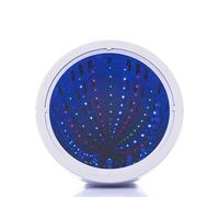 Bluecaps Trading Premium Infinity Mirror Tunnel (White) Lamp LED Lighting Sensory Mirror Battery or USB Powered | Protective Film Must Be Peeled Off