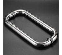 BlueCatELE 10 Inch Glass Door Handle Shower Door Handle Made of Back to Back Stainless Steel