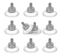 BLUECELL 10 PCS Rubber Strong Suction Cup Replacements for Glass Table Tops with M6 Screw