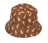 BLUECHOLON Fisherman Hat Unisex Fisherman Hat Men Women Bucket Hat Bucket Hat One Size, Beer, 60