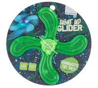 BLUECHOLON Luminous Flying Frisbee LED 4 Neon Colors 90g with Bright LED Lights for Night Games, Boomerang Design, Pink, Blue, Green, Purple