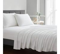 BLUECLANS California King Size Sheet Set White High Thread Count Egyptian Cotton Sheets 4 Pc Bed Sheet Set 17” Deep Pocket Cooling Sheets Sateen Weave Bedding Flat Fitted Sheet 2 Pillow Cases