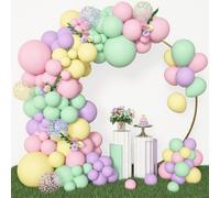 BlueCloudy 153pcs Pastel Balloon Garland Arch Kit for Birthday Party