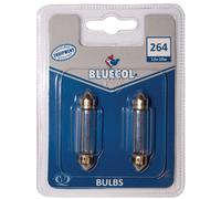 Bluecol 264 11 X 44 Festoon Bulb Twin 12V 10W S8.5D Car Automotive Replacement