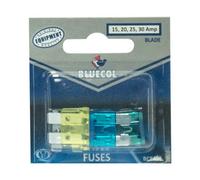Bluecol Bcf406 Blade Fuses 15 20 25 30 Amp Electrical Car Van Auto Terminal