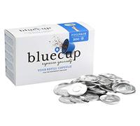 Bluecup Refill Lids for Reusable Nespresso Pods, 200 Count - Single-Use Foil Lids for Bluecup Capsules, Airtight Seal for Bolder Espresso