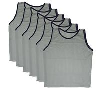 Bluedot Trading Kids 6 Sports Pinnies Vest - Grey, Youth