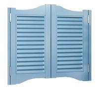 BlueDouble Wooden Swing DoorsRustic n Design with Automatic Closure 44"x36" (L110xA90cm) Perfect for s and Dividers