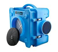 BlueDri BD-AS-550-BL Negative Machine Airbourne Cleaner HEPA Scrubber Water Damage Restoration Equipment Air Purifier, Blue