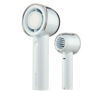 Bluefeel Portable Handheld Turbo Fan, 5-Speed Mini Personal Fan with Adjustable Turbo Mode, 16H Max Cooling Time, and 3000mAh USB Rechargeable Battery for Travel/Outdoor/Home/Office (Soda White)