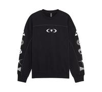 BLÜFF Fox Image Cosmo Oversized Fleece Crew Black M
