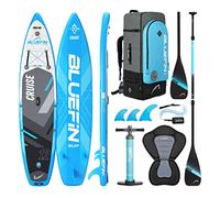 Bluefin Cruise Premium Stand Up Paddle Set | Inflatable Paddleboard for Adults | SUP Package with Backpack, Fiberglass Paddle, and Pump | 5 Year Warranty