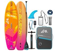Bluefin Lite 10' Paddle Board Pink Coral | Premium SUP package & accessories | Non-Slop Deckpad & Lightweight | 6' Thick Beginner SUP Paddleboard | Compact Stand Up Paddleboard for Adults & Youth