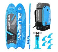 Bluefin Stand Up Inflatable Paddle Board | Mammoth 18' Model | Family/Group Board - Up to 10 Users | Includes Accessories