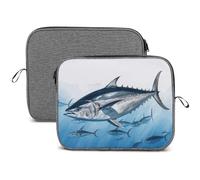 Bluefin Tuna Thunnus Laptop Sleeve Case Waterproof Shock Resistant Notebook Protective Bag Lightweight Carrying Case Compatible 14 Inch Laptop