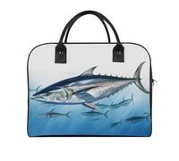Bluefin Tuna Thunnus Laptop Tote Bag Casual Travel Handbag Multi Pocket Shoulder Bags for Work Travel