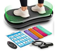 Bluefin Fitness Ultra Slim Vibration Plate | Lose Fat & Tone Up at Home | 5 Programs + 180 Levels | Bluetooth Speakers | Easy Storage | Sleek UK Design